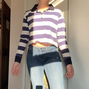 Striped Cropped Top
